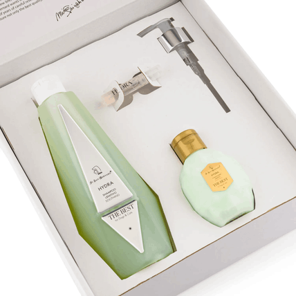 ISB The Best Набор Hydra шампунь против раздражений и перхоти 550 мл, кондиционер 120 мл + парфюм2мл