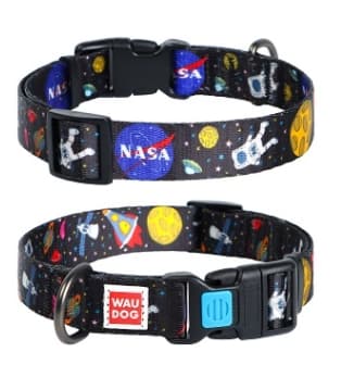Ошейник с рисунком "NASA" WAUDOG Nylon