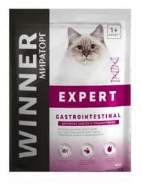 Влажна еда Влажный корм для кошек Winner Expert Gastrointestinal (забота о пищеварении) 0.4 кг
