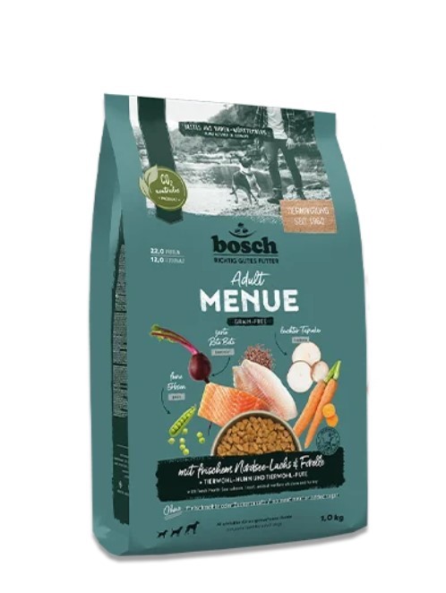 Каталог Корм для собак Bosch HPC Menue Adult (лосось, форель) для собак