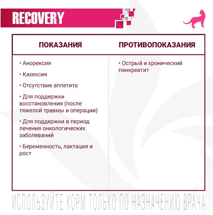 Лечебное питание для кошек Monge VetSolution Recovery Cat