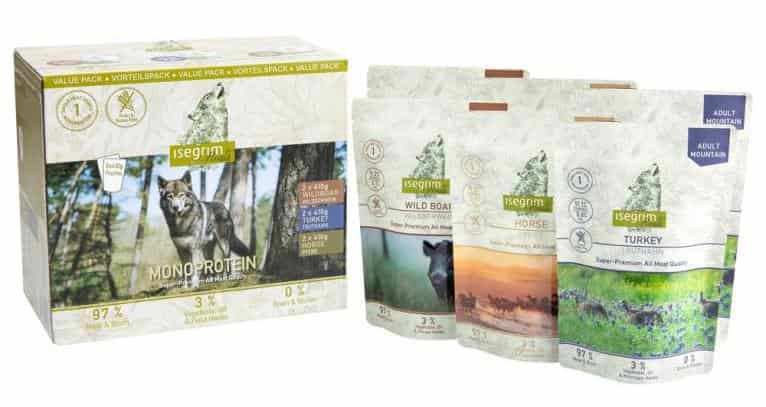 Набор консервированного корма для собак Isegrim 6x410 г