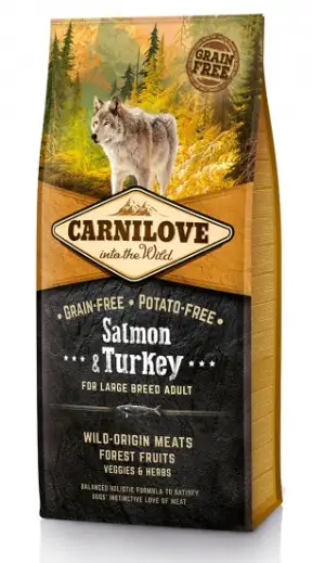 Каталог Сухой корм для собак Carnilove Salmon & Turkey for Large Breed Adult лосось, индейка для собак