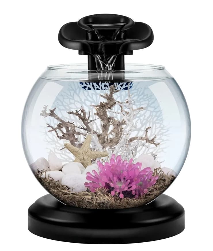 Интерьерный аквариум Tetra Duo Waterf Globe LED bk 6,8L 2 MK (черный)