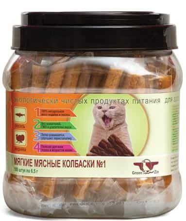 Лакомства для кошек ПОДВИЖНОСТЬ "Green Qzin" 650 г (720256)