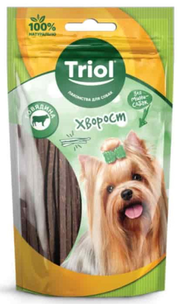 TRIOL Хворост из говядины для мини-собак 50 гр (10171029)