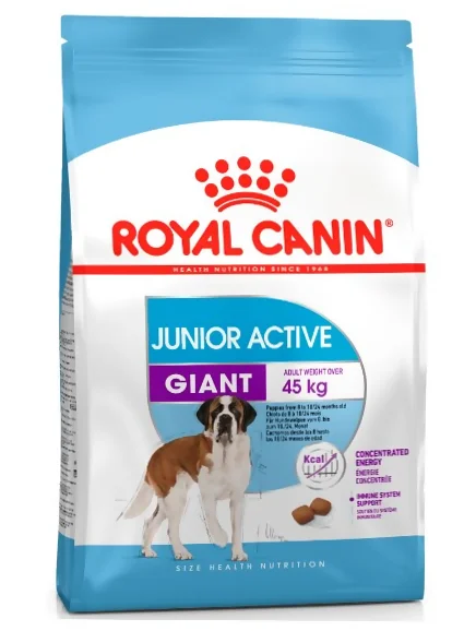 Еда для собак Сухой корм для щенков крупных пород Royal Canin Giant Junior Active