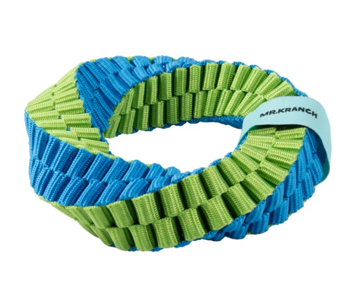 Mr.Kranch Игрушка для собак Плетеное кольцо-спираль, зеленое