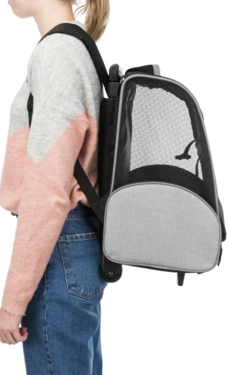 TRIXIE тканевая тележка-переноска на колёсах для кошек и собак