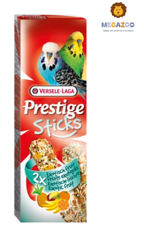 Палочки для волнистых попугаев Versele-Laga Prestige Sticks с семенами и экзотическими фруктами 