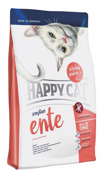Сухой корм для кошек Happy Cat Sensitive (утка)
