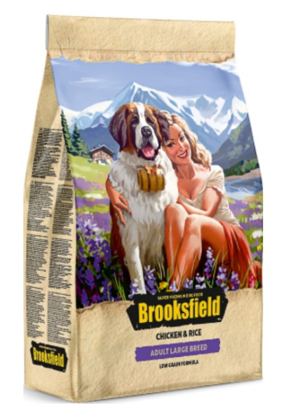 Каталог Сухой корм для собак Brooksfield Low Grain Adult Dog Large Breed (курица, рис) для собак