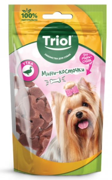 TRIOL Мини-косточки из утки для мини-собак 50 гр (10171033)