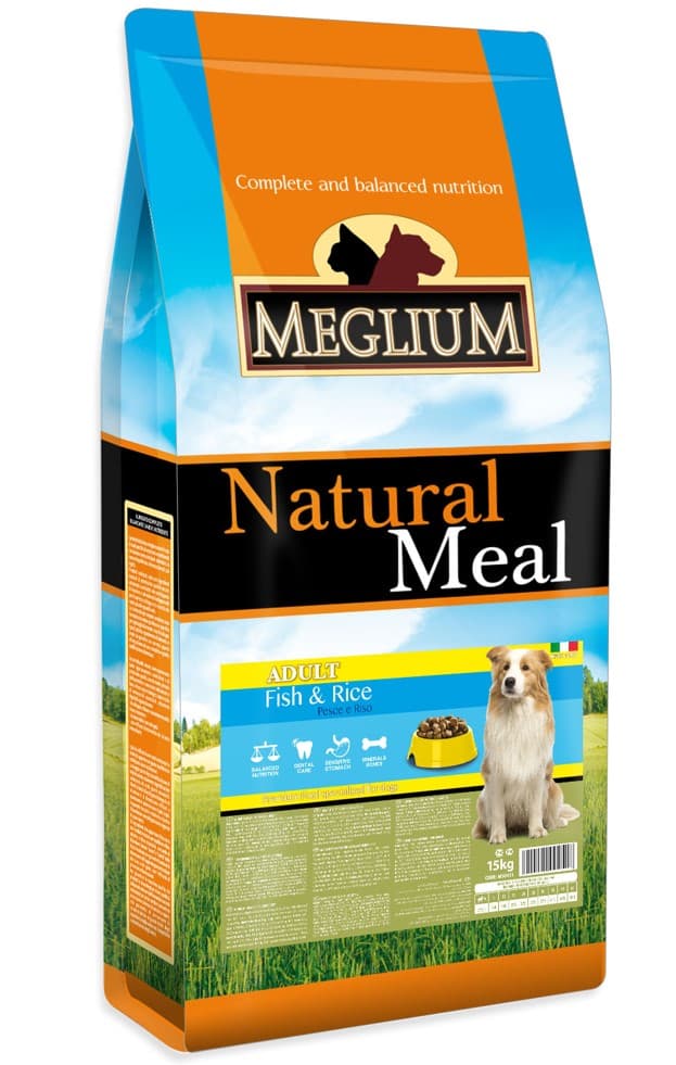 Питание для собак  Сухой корм для собак Meglium Dog Adult Sensible Fish & Rice (рыба, рис) для собак