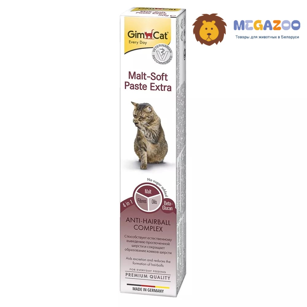 Еда для кошек с эффектом выведения шерсти GIMCAT Malt-Soft-Extra Professional