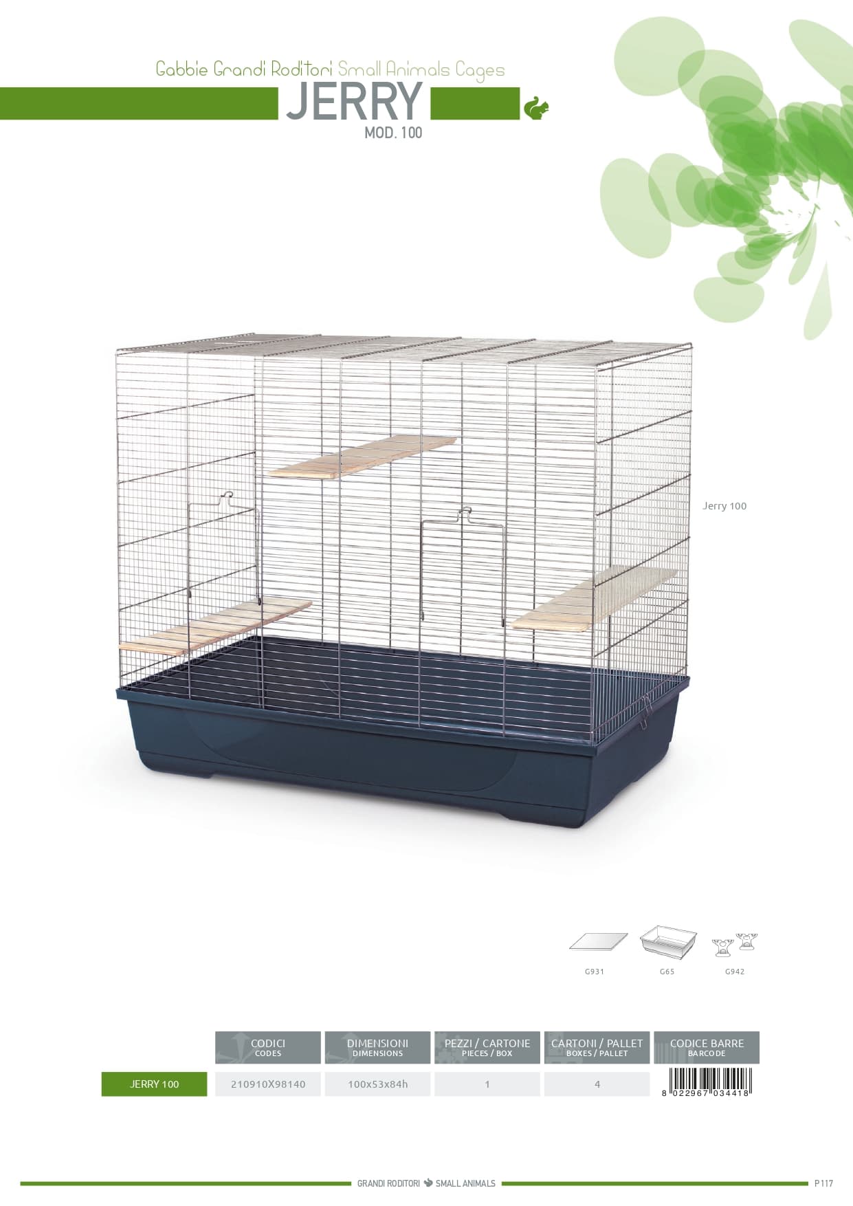 Клетка для грызунов JERRY 100