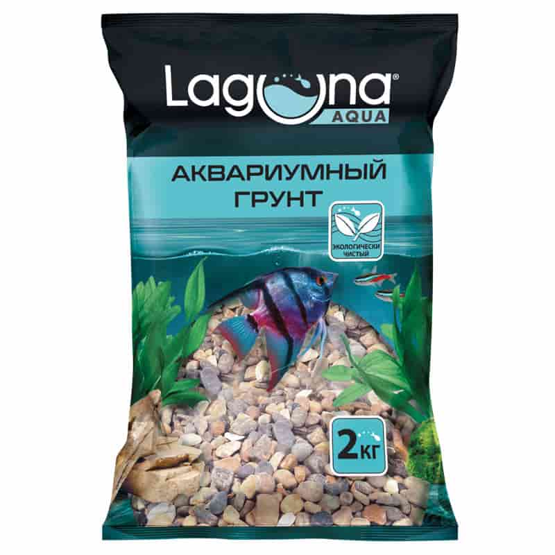 Грунт светло-коричневый меланж Laguna 2 кг 4-6 мм (73954046)