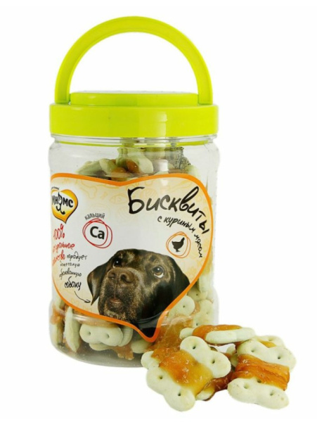 Лакомство Мнямс для собак бисквиты с куриным мясом