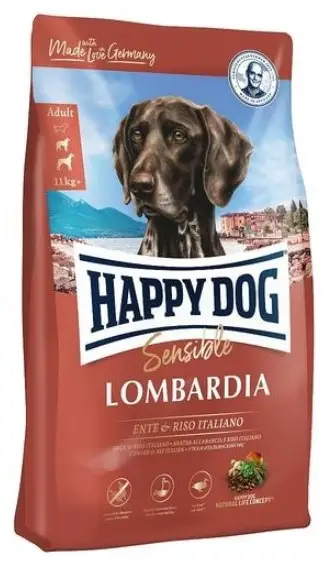 Сухой корм для собак HAPPY DOG Sensible Lombardia для собак с чувствительным пищеварением