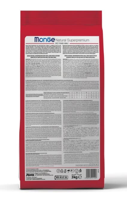 Каталог Сухой корм для собак Monge Dog Daily Line Mini Adult (курица, рис) для собак