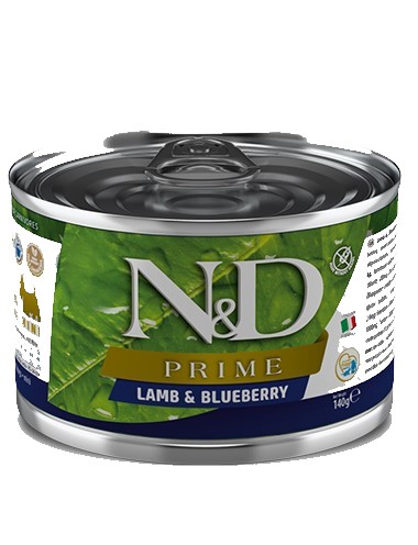 Консервы для собак Farmina N&D Dog Prime Lamb & Blueberry Mini (ягнёнок, черника)