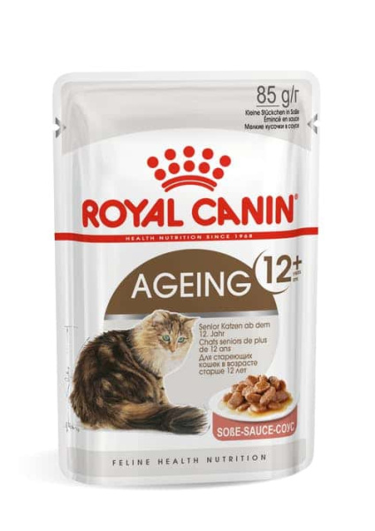 Влажное питание для кошек Royal Canin Ageing +12 в соусе