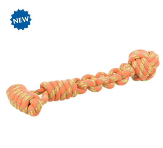 Игрушка для собак "TRIXIE" "Веревка с мячом и ручкой" диам. 8 см/38 см (35697)
