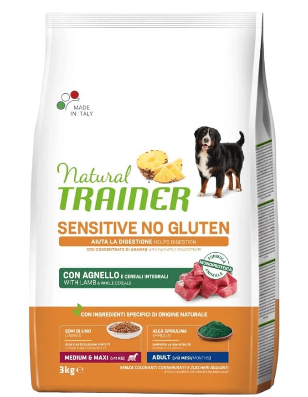 Пища для собак Trainer Natural Sensitive Medium/Maxi Adult Dog (ягненок)