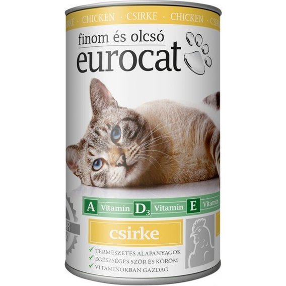 Пища для кошек Eurocat (курица) 415 г