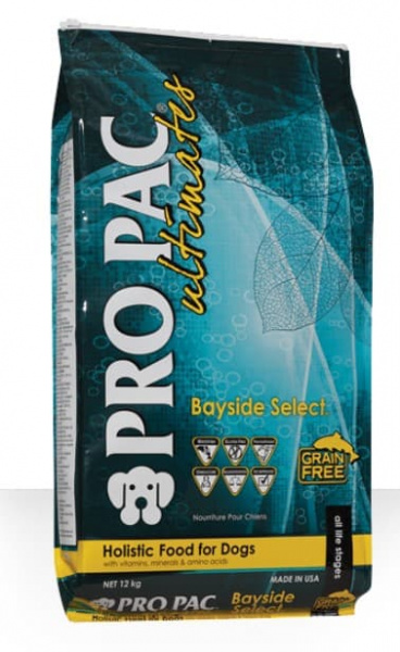 Каталог Сухой корм для собак Pro pac ultimates dog bayside select grain-free для собак