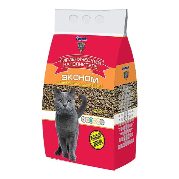Наполнитель Барсик «Эконом» с эффектом комкования