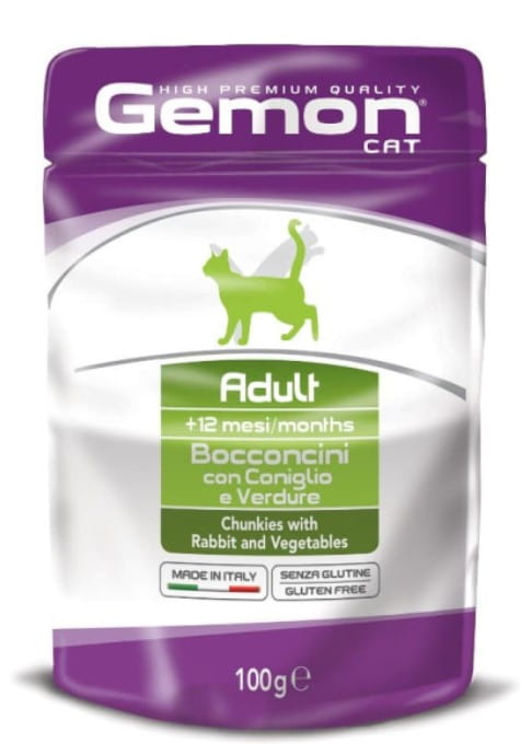 Питание для кошек Gemon Cat Adult (кролик, овощи)