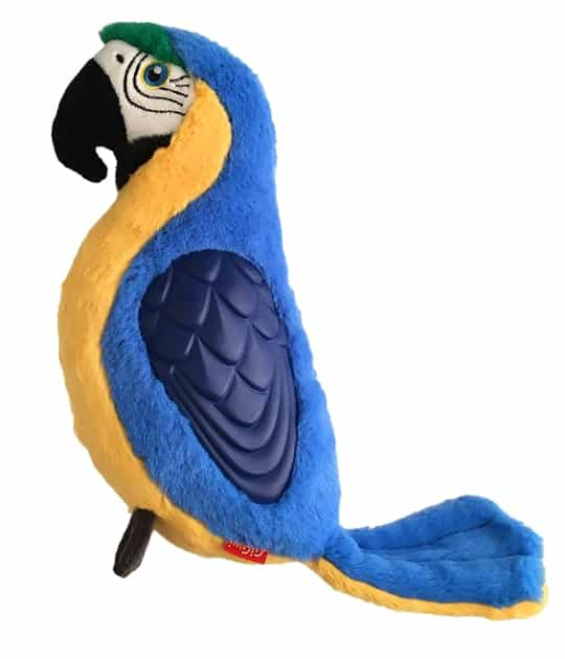 Игрушка "GiGwi" для собак TROPICANA SERIES "Попугай с пищалкой большой", 38 см (75478)