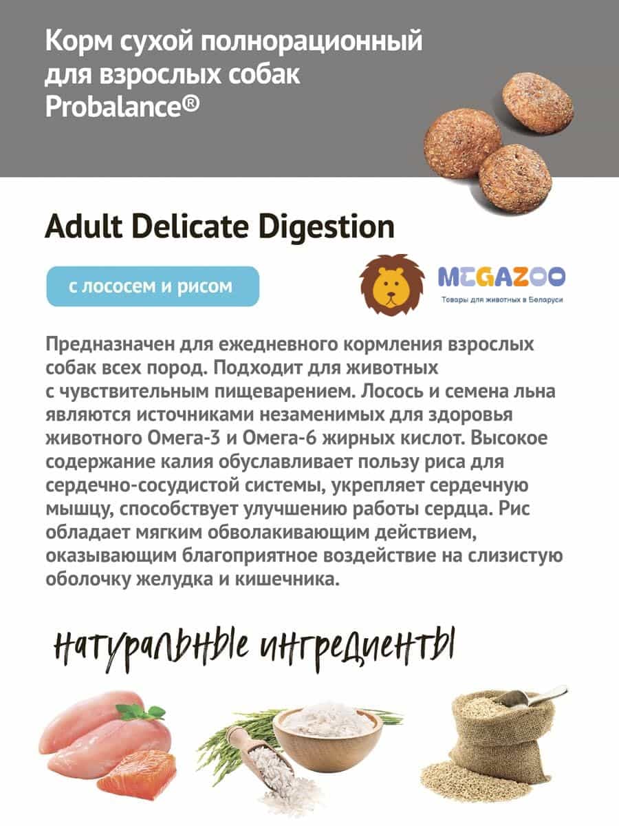 Диета для собак ProBalance Dog Delicate Digestion