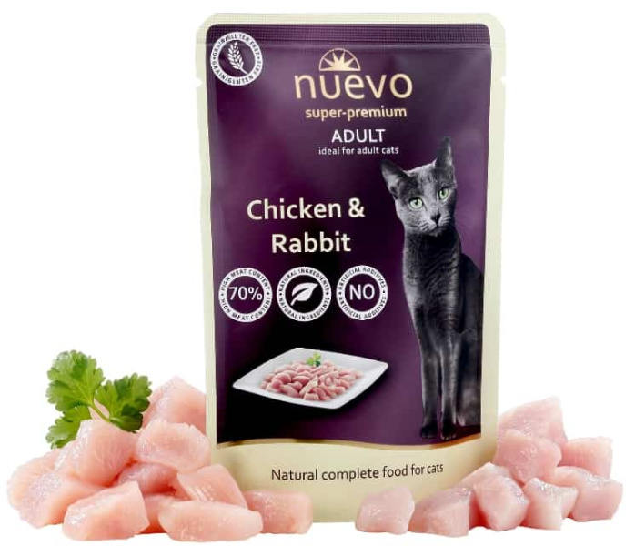 Корм для кошек NUEVO Adult Chicken & Rabbit (курицей, кролик)