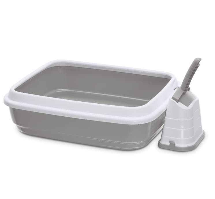 Туалет-лоток для кошек с совочком на подставке IMAC DUO