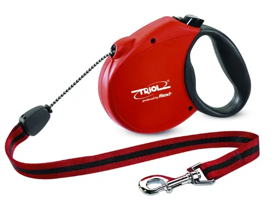 Поводок-рулетка Triol Standard Soft красный (трос)