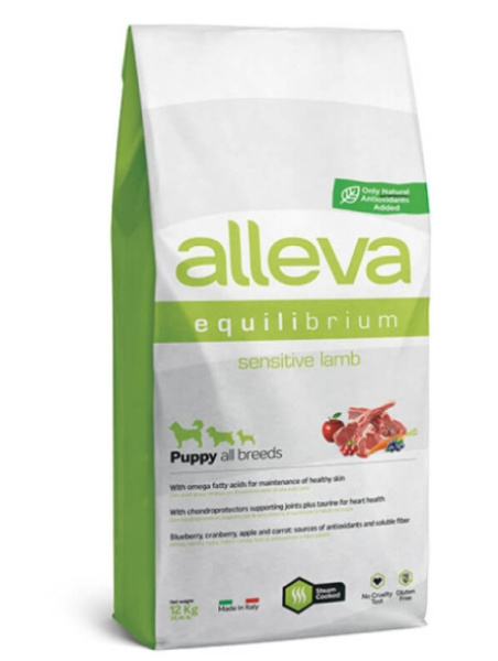 Пища для щенков Сухой корм для собак Alleva Equilibrium All Breeds Sensitive Lamb (ягненок)