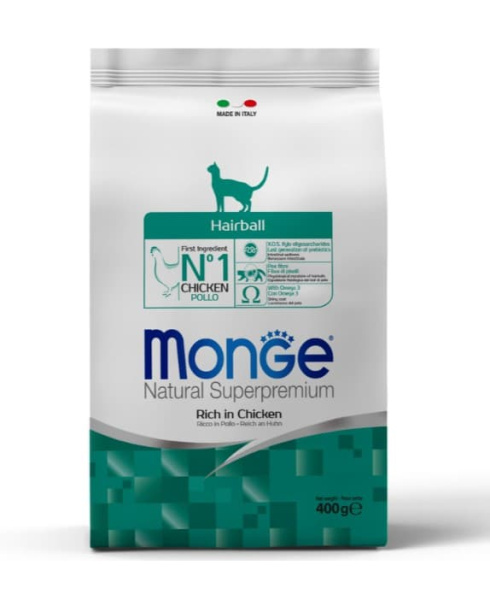 Сухой корм для кошек Monge Cat Hairball (курица)