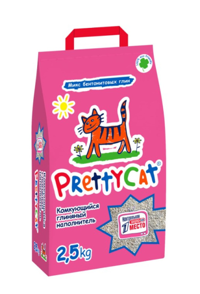 Наполнитель PrettyCat комкующийся бентонитовый "Euro Mix"