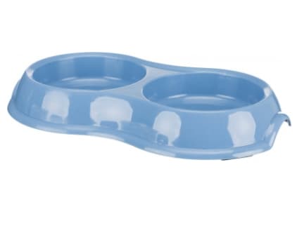 Миска для кошек двойная 2х0.2 л/диам.11 см "TRIXIE" (24985)