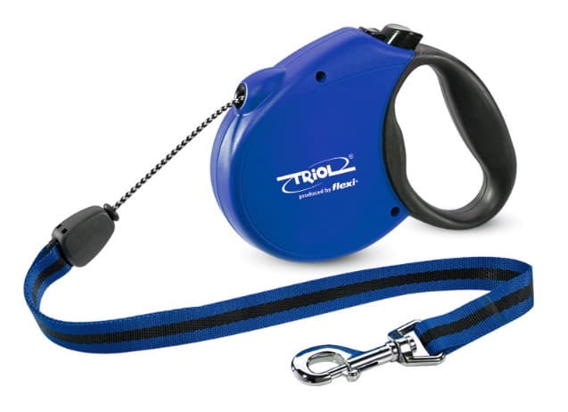 Поводок-рулетка Triol Standard Soft синий (трос)