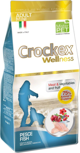 Каталог Сухой корм для собак Crockex Wellness Adult Dog Medium/Maxi (рыба и рис) для собак