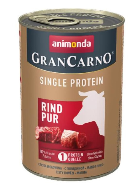 Протеиновый влажный корм Консервы для собак Animonda Gran Carno Single Protein (говядина) 400 гр