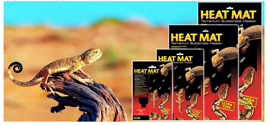 Коврик для рептилий с обогревом 8 Вт 20x20 см (PT2016)