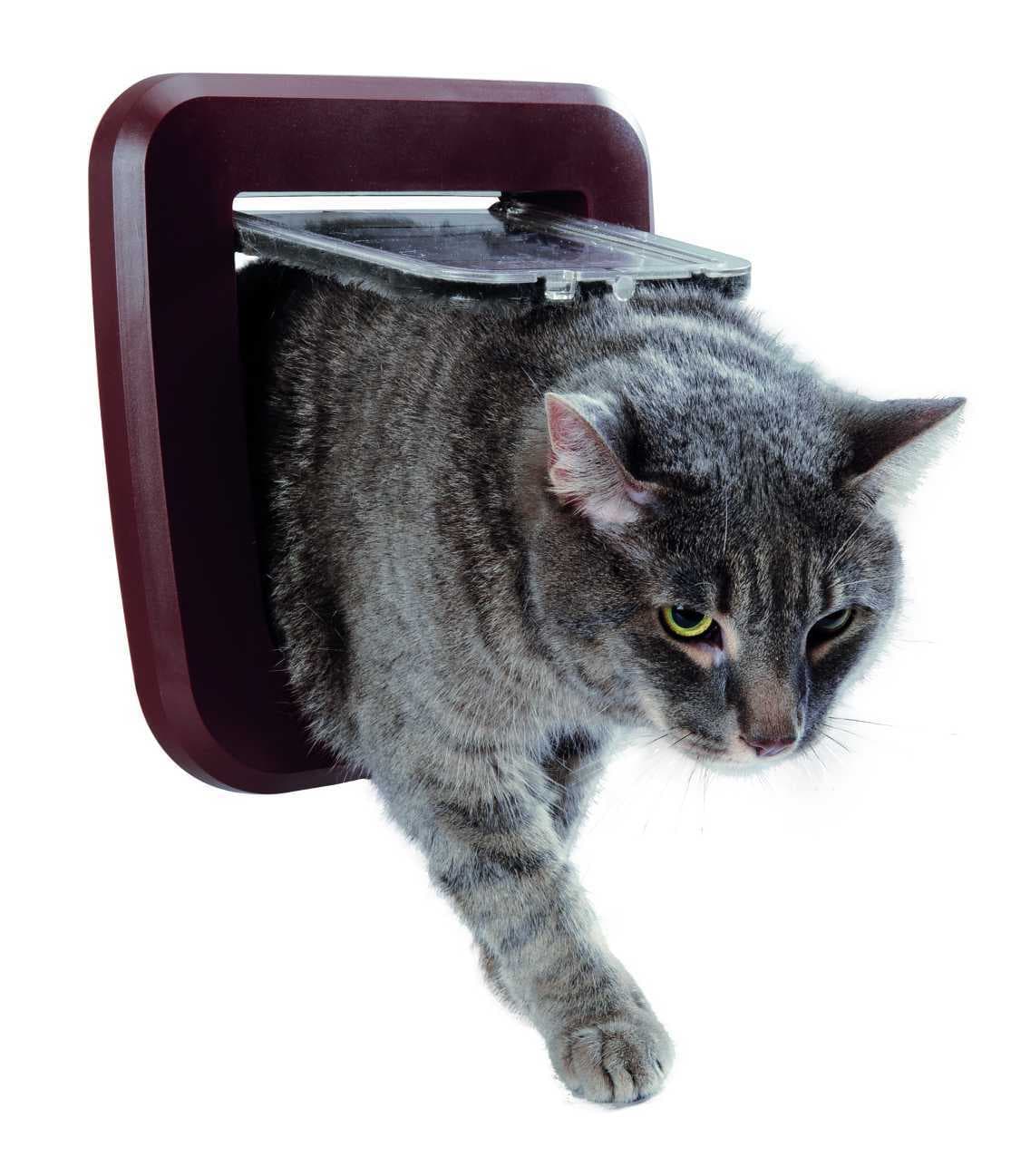 Откидная дверца для кошек коричневая 15.5*15 см (AX001/C)