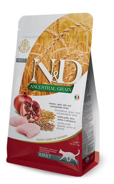 Сухой корм для кошек Farmina N&D Ancestral LG Cat Chicken & Pomegranate Neutered