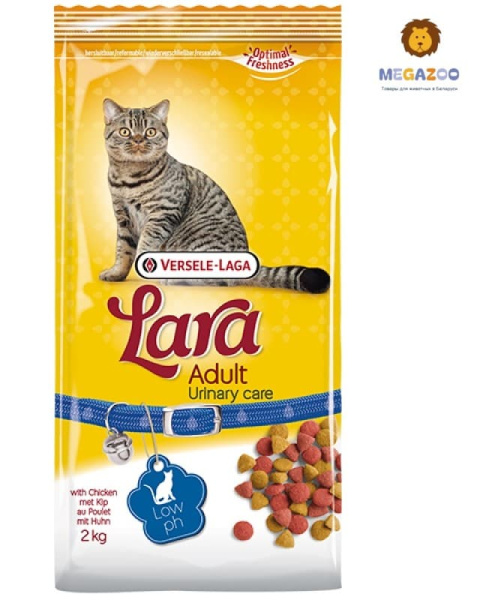 Полноценный корм для взрослых кошек LARA Adult Urinary (курица)