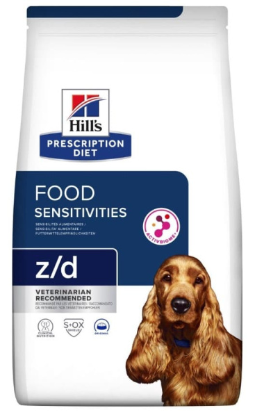 Каталог Сухой корм для собак Hill's Prescription Diet z/d Sensitivities для собак