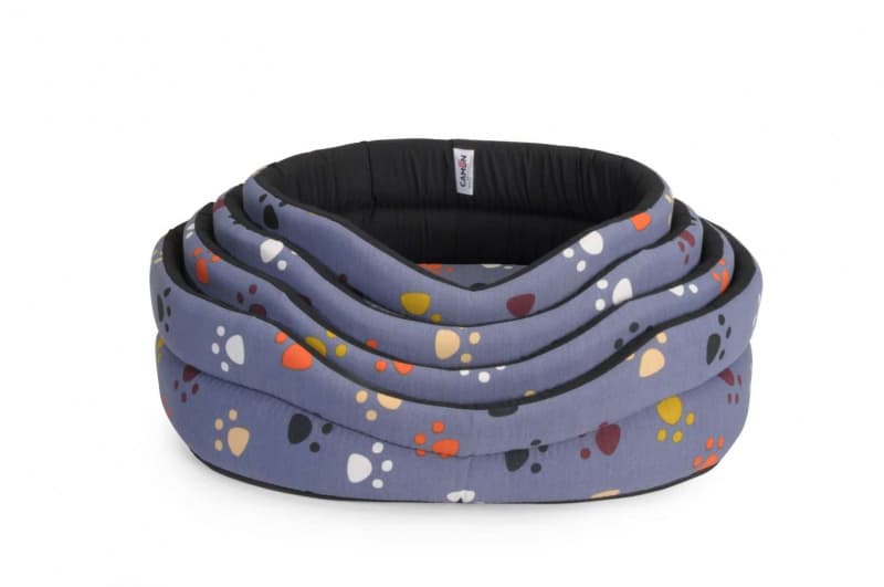 Лежанка овальная синяя с лапками